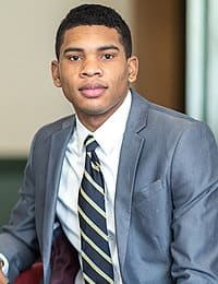 Photo of Brandon Medley, CIA culinary arts student at CIA's campus in Hyde Park, NY.