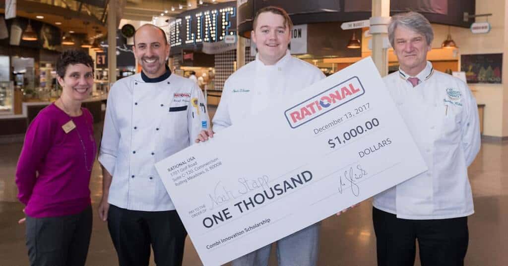 Photo of CIA culinary college school scholarship recipient