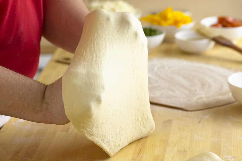 Pizza dough recipe by The Culinary Institute of America.