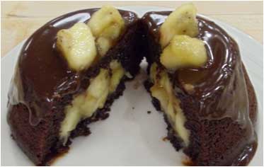 Gluten-Free Banana Fudge Cake