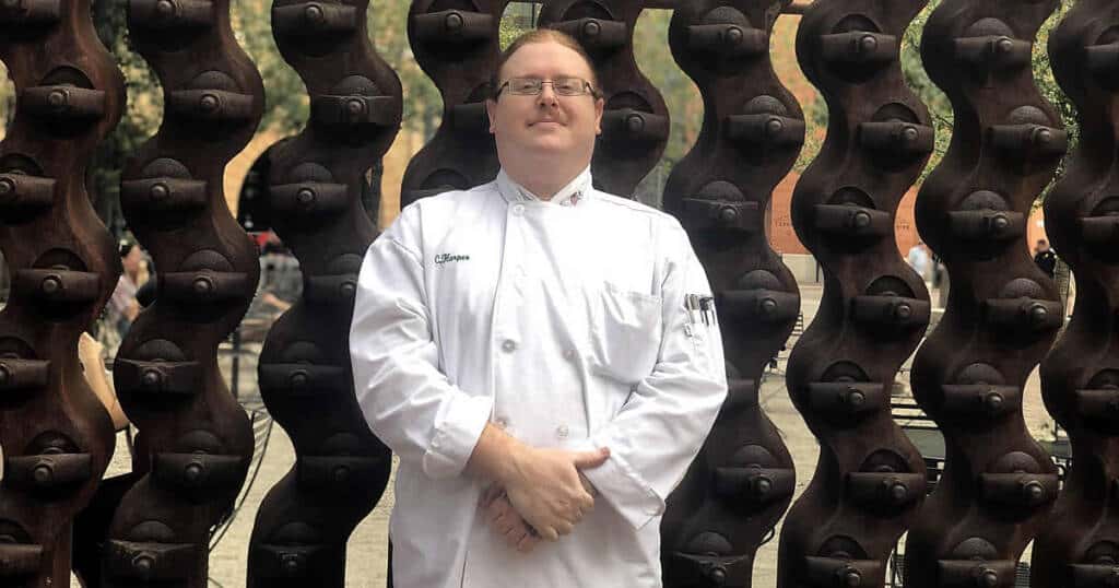 Photo of Christoper Harper, CIA culinary arts student