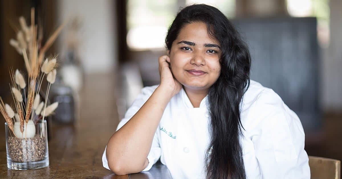 photo of Harshita Bhatia, a culinary arts student at the CIA