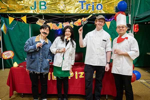 Second Place Pizza Cook-Off Winners: JB & Trio