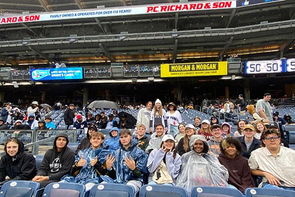 CIA Students at Yankee Game